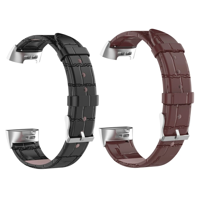 

HFES Watch Band Strap Genuine Leather Watchbands For Fitbit Charge3 Charge4