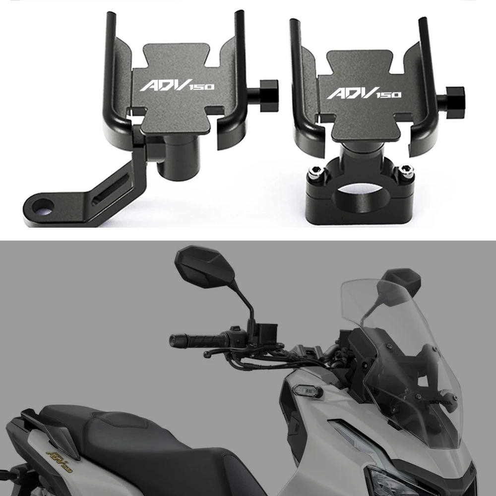 

Motorcycle Bike Rearview Mirror Phone Holder Navigation Bracket GPS Clip Bicycle Stand For HONDA ADV150 ADV 150 2019 2020