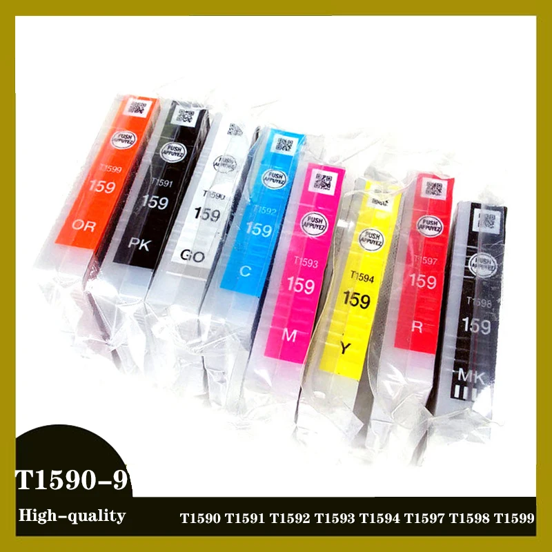 

einkshop 8 Colors/Set T1590 T1591 T1592 T1593 T1594 T1597 T1598 T1599 Compatible Ink Cartridge For Epson Stylus Photo R2000