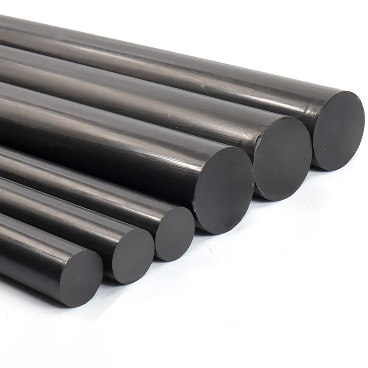 1 шт. черный стержень из ПТФЭ политетрафторэтиленовый экологически чистый