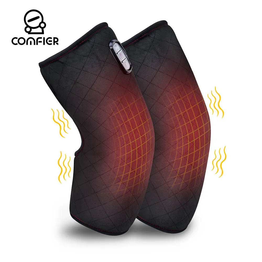 

Comfier Heated Knee Brace Wrap with Massage,Vibration Knee Massager with Heating Pad for Knee, Leg Massager for Stress Relief