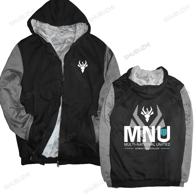 

man hoodies winter jacket MNU 1, multi-national united hoodies based on the 2009 film District 9 Casual pride brand winter hoody