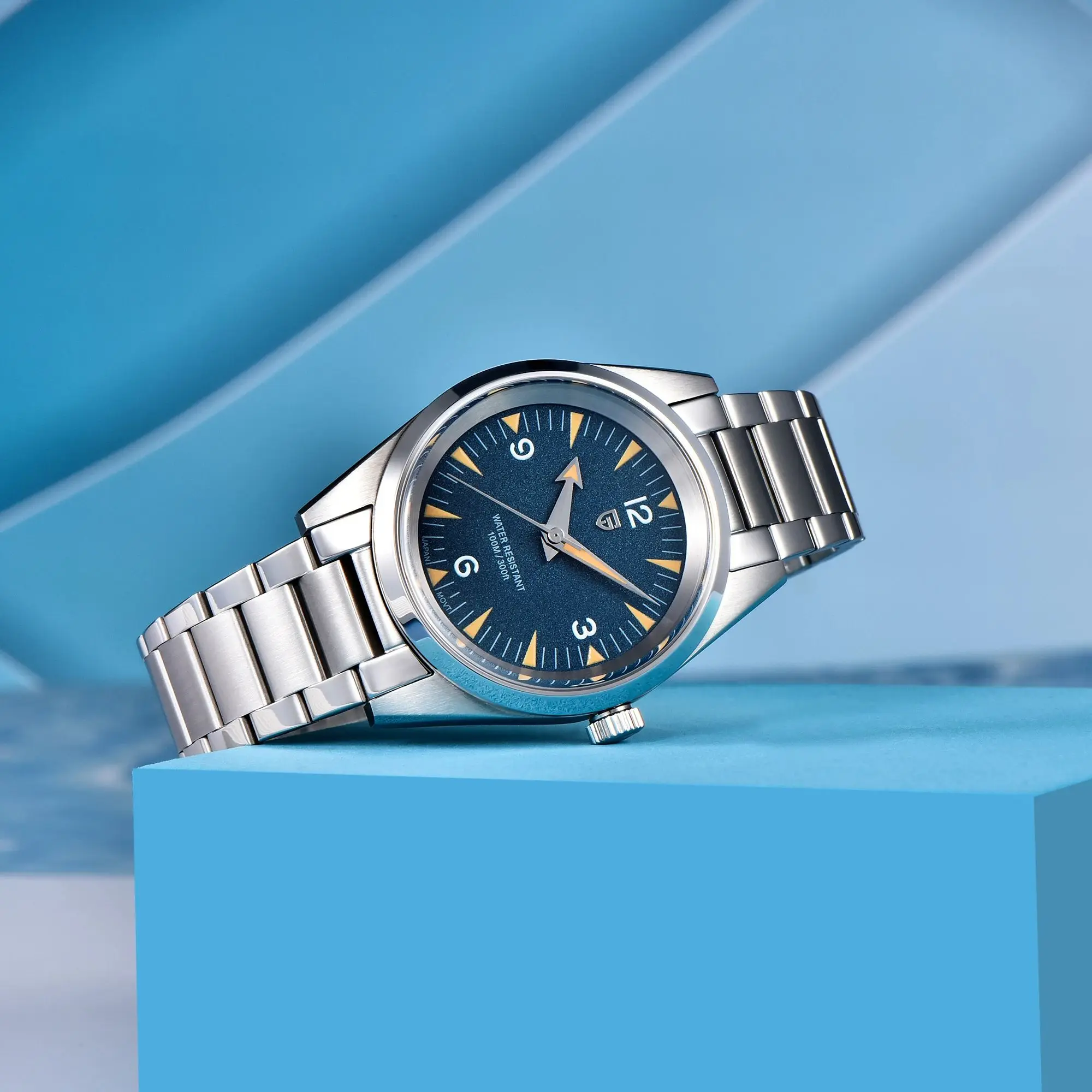 2024 PAGANI DESIGN Новые часы PD1793 38 мм Кварцевые наручные VK31 Механизм с сапфировым