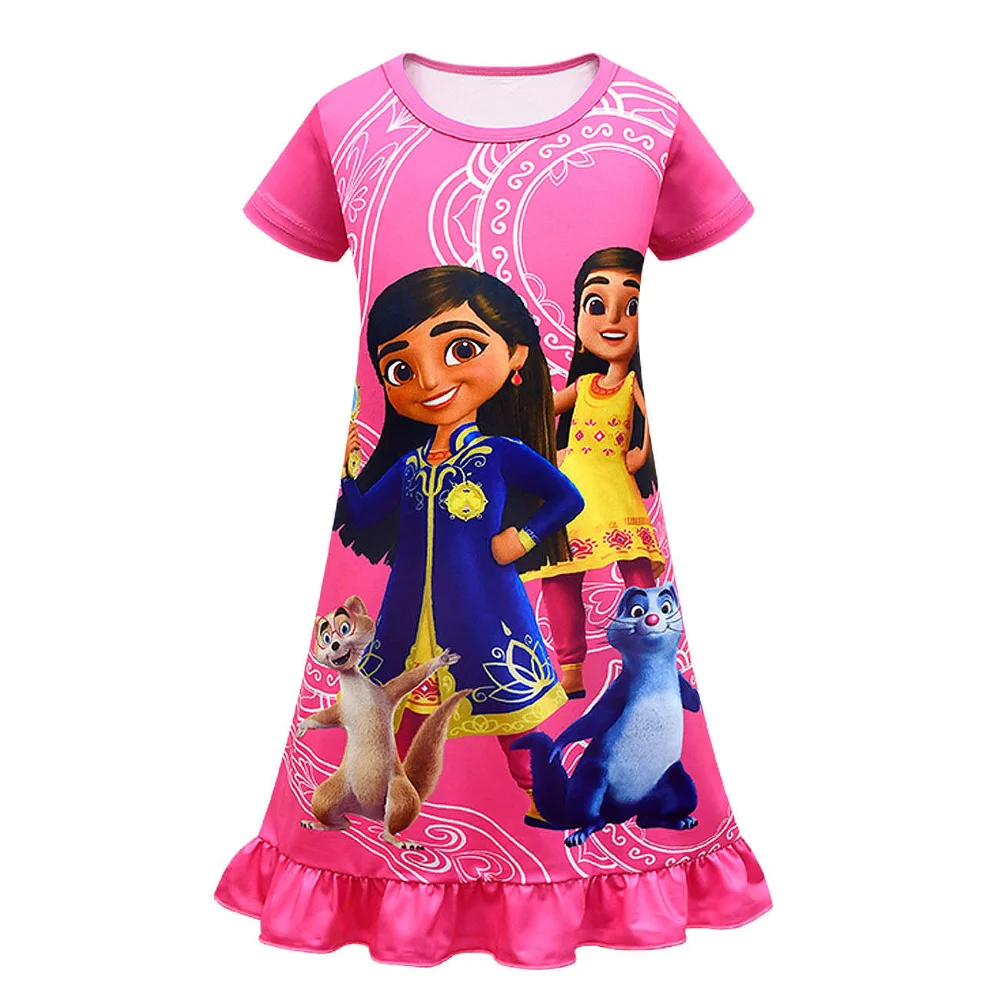 

Платье для девочки Royal Detective Mira, пижамы, платья на день рождения, детская ночная рубашка, летняя Детская домашняя одежда для сна, одежда для малышей