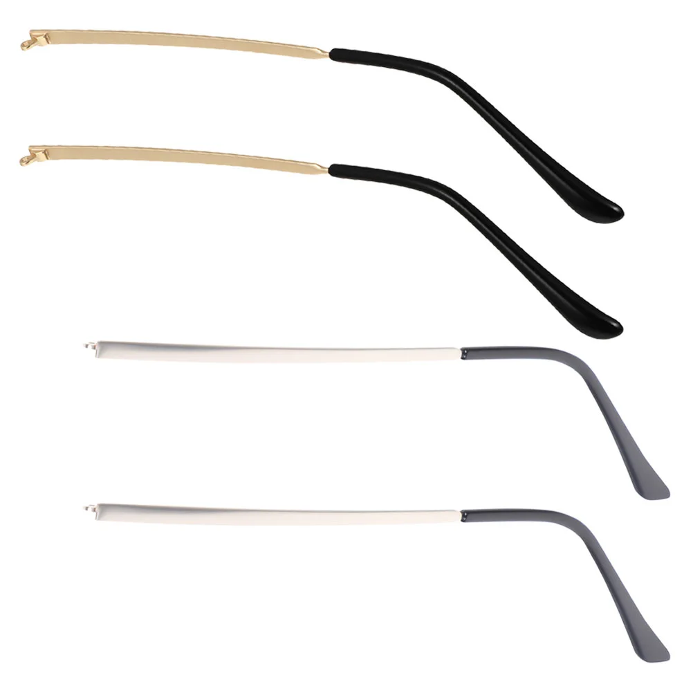 

2 Pairs Spectacle Legs Metallic Glasses Sunglasses Replacement Parts Arm Eyeglasses Eyewear Women