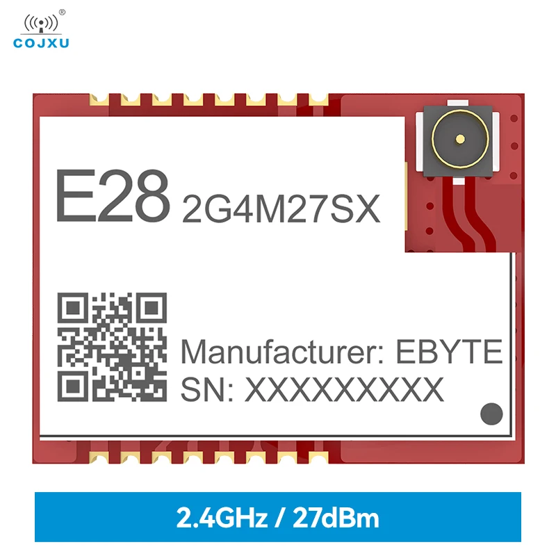

SX1280 SPI High-Speed LoRa Spread Spectrum Module 2.4GHz COJXU E28-2G4M27SX 27dBm SMD Secondary Development Wireless Ranging