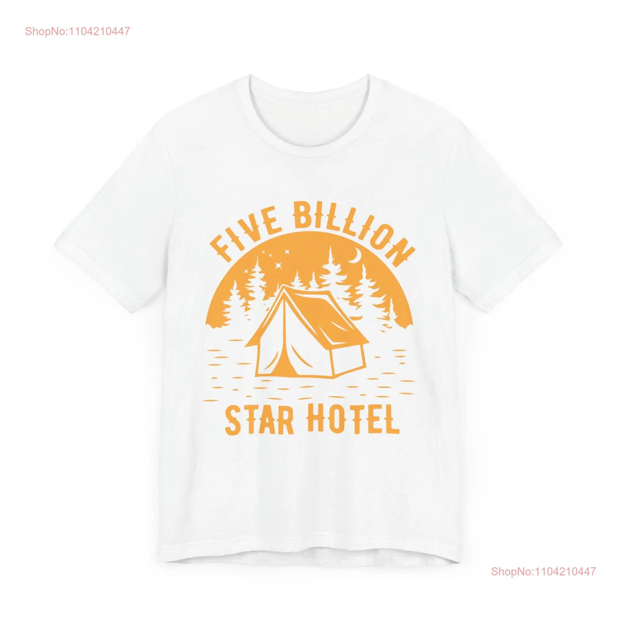 Футболка Five Billion Star Hotel для любителей природы кемпинга длинными или короткими