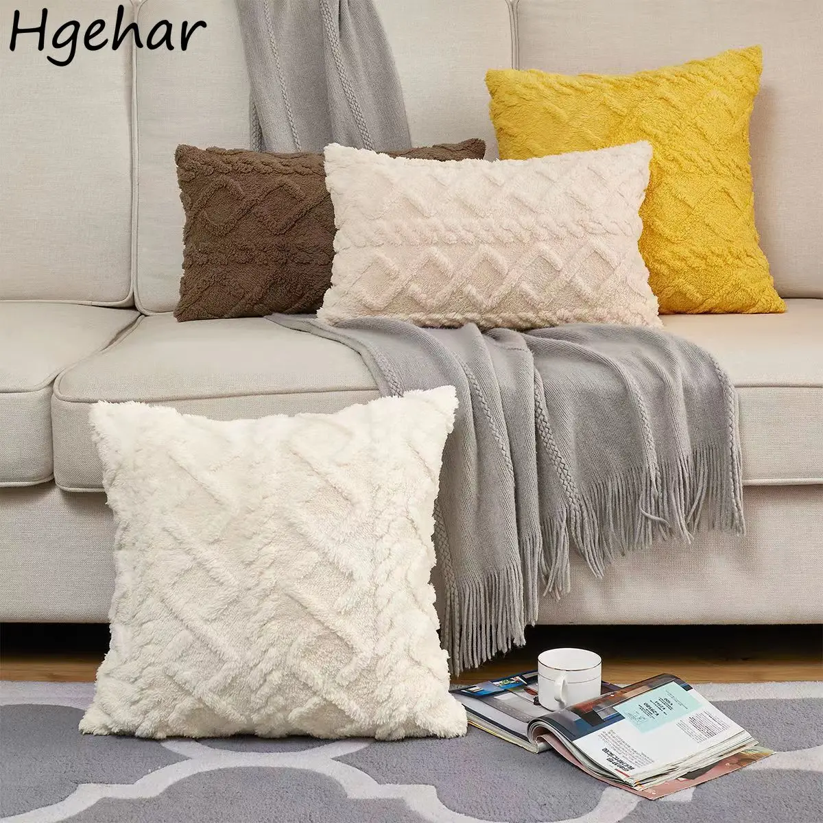 

Decorative Cushion Covers Pillow Sofa Plush Pillowcases Living Room Decoration Nordic Hug Throw Pillow Cover Home Decor Office