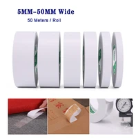 50mroll oily super strong double sided adhesive tape ultra thin high temp tape for home office school handmade diy 5 50mm wide