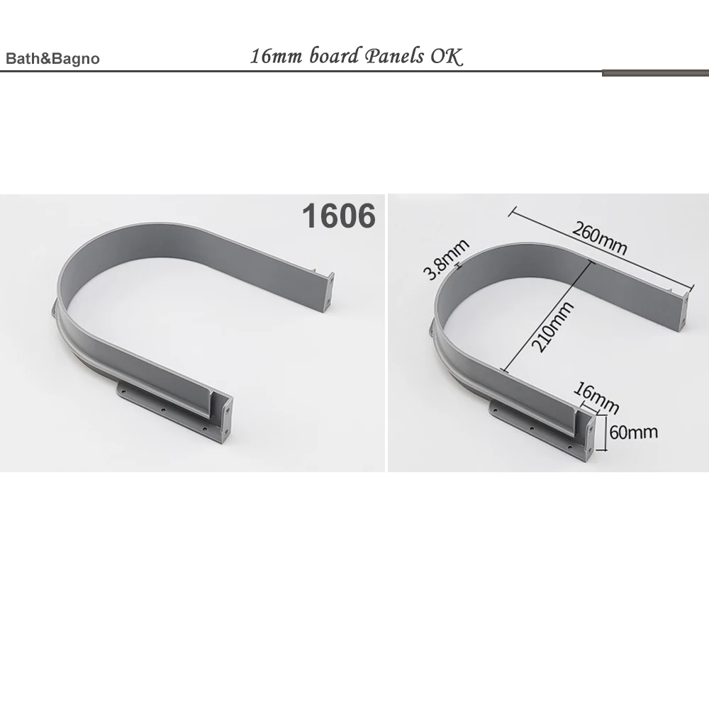 

Пластиковое U-образное кольцо под раковину