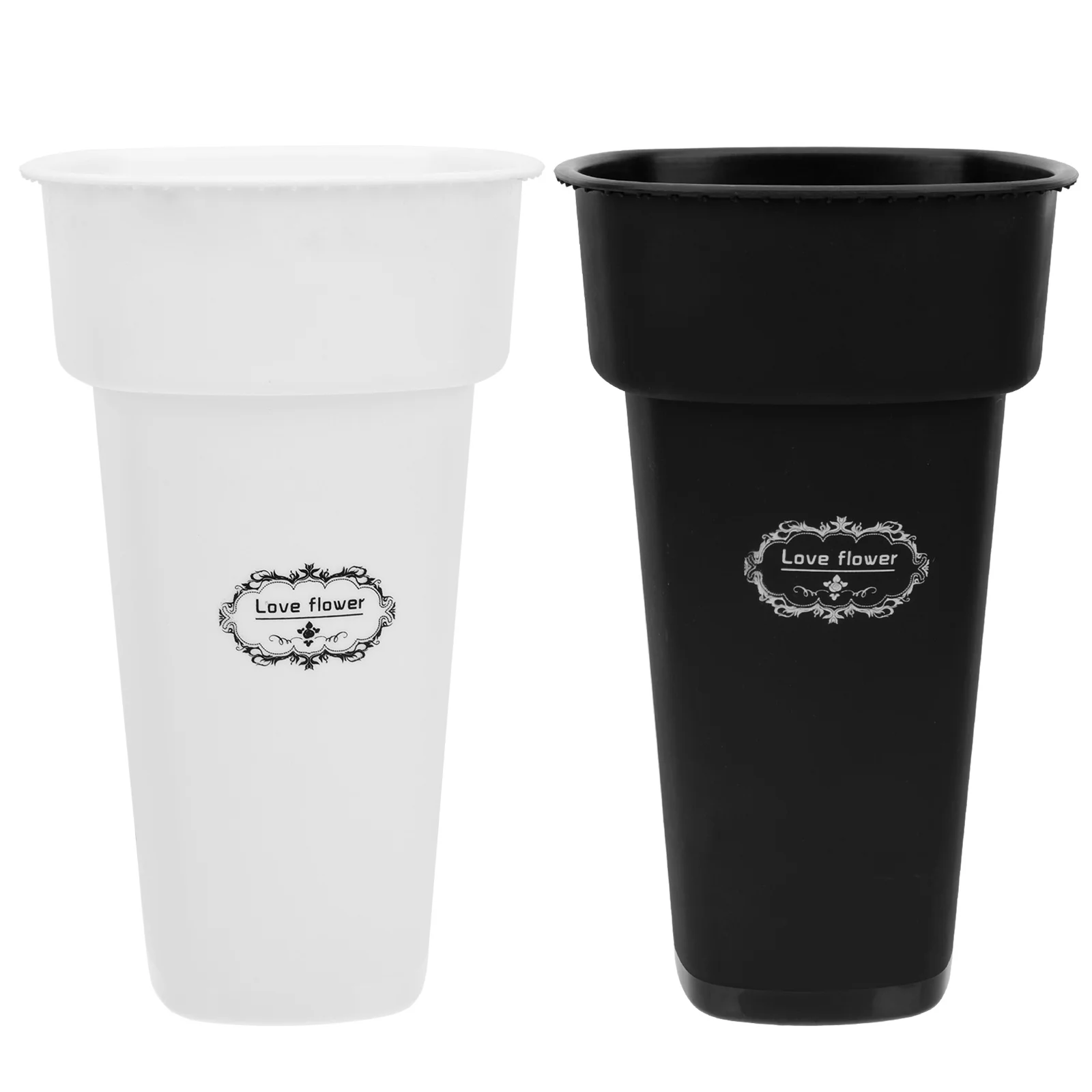 

2Pcs Multi-purpose Flower Holder Plastic Flower Growing Bucket Flower Shop Supplies