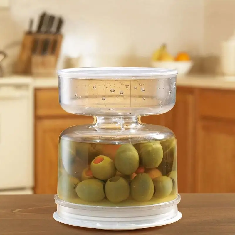 

Pickle Jar Pickle Separator liquid-packed foods and pour canned pears pineapples or peaches serving Dry Wet Separation Design