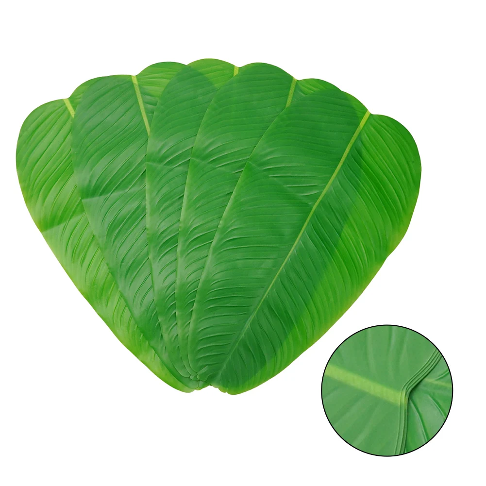 

Artificial Banana Leaves For Hawaiian For Hawaiian Home Decoration Large Leaves Luau Party Decor Artificial Banana