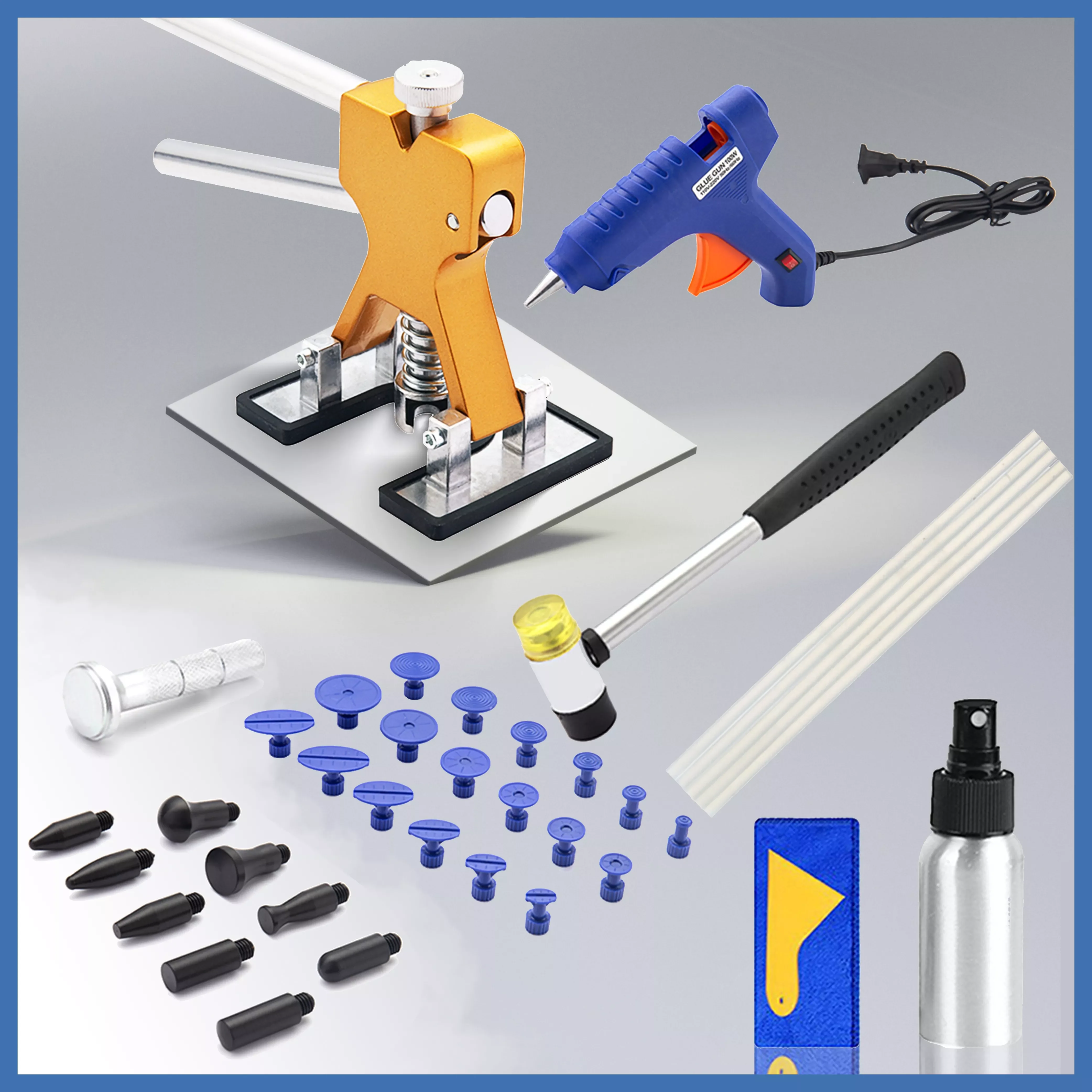

Paintless Dent Repair Dent Repair Kit Car Dent Puller with Glue Puller Tabs Removal Kits for Vehicle Car Car Dent Repair tools