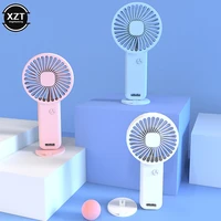 portable fan usb chargeable mini fan handheld fans with base summer outdoor beach cooler table fan with phone holder