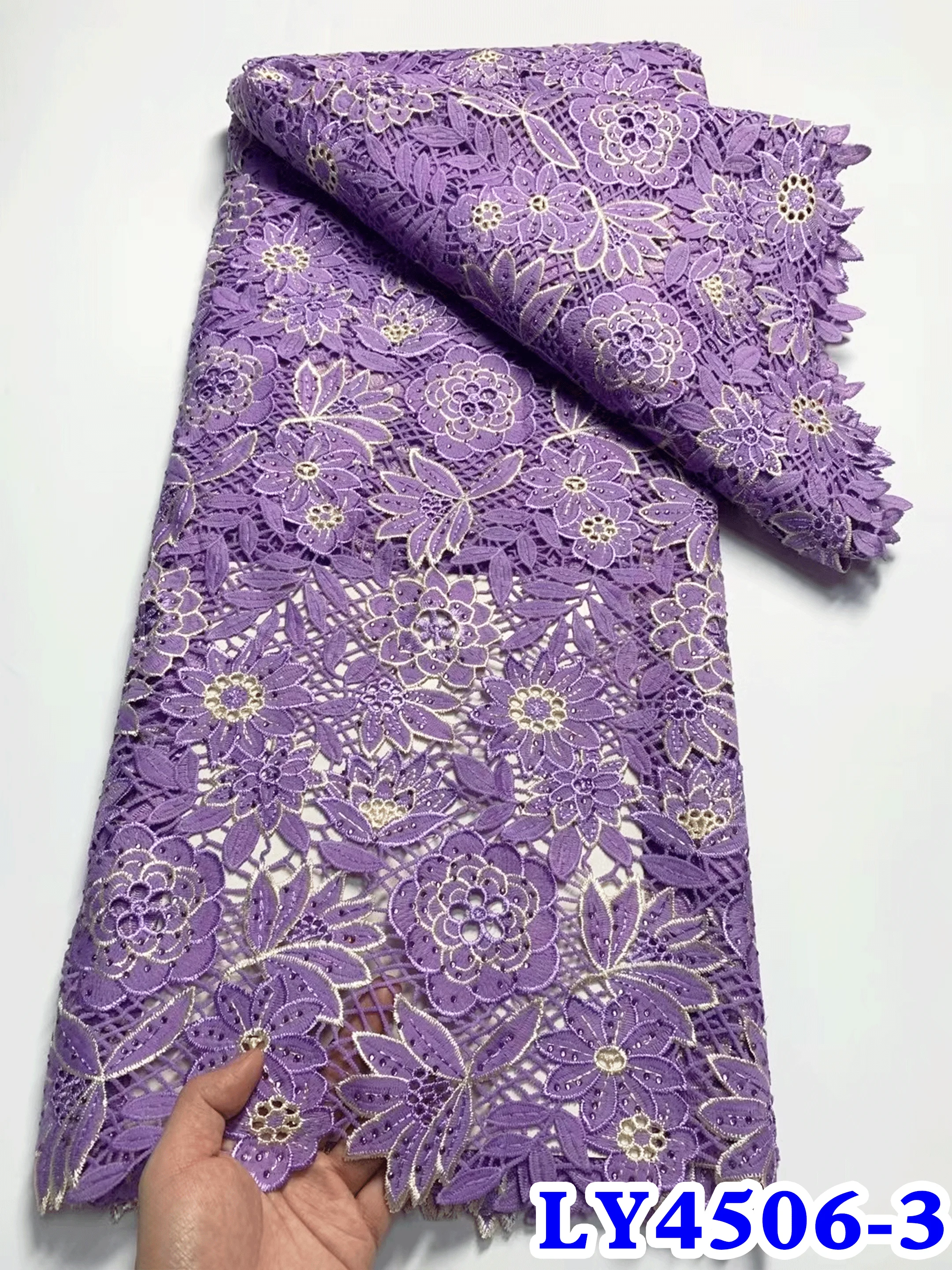Уникальная королевская кружевная оригинальная корейская ткань с австрийскими
