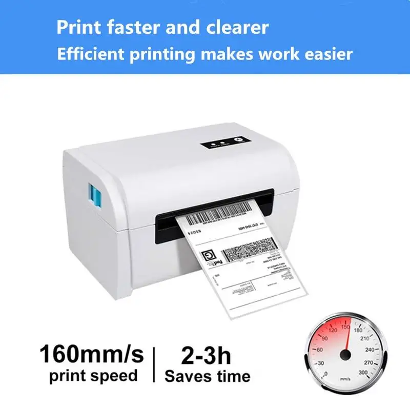 Product Sticker 40-110mm General Express Waybill Shipping Label USB Mobile Phone Bluetooth Thermal Barcode Printer |