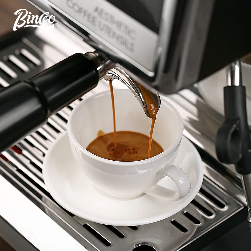Bincoo Coffee Cup and Saucer Ceramic High-End Exquisite Egg Professional Latte Art High-Value Japanese Style
