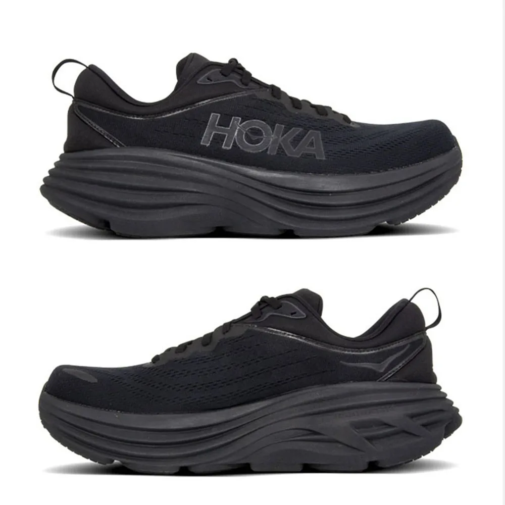 HOKA Running Shoes Bondi 8 Shock Absorbing Anti Slip Jogging Male Sneakers for Men Outdoor Leisure Road Running Shoes for Women