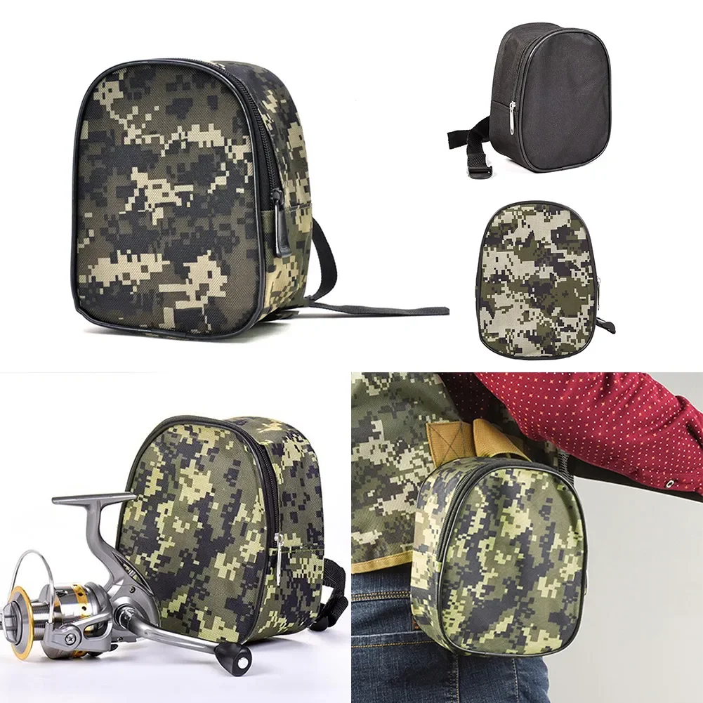 

Outdoor Storage Bag Fishing Reel 18*15*8cm/7.1*5.9*3.1in Black Green Large Capacity Oxford Cloth 1 Pcs Brand New