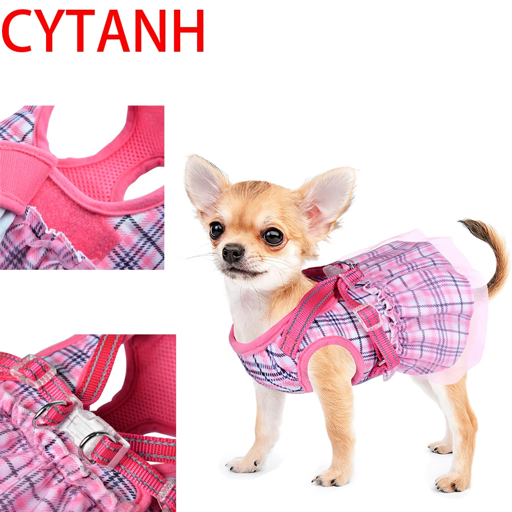 

Puppy Cat Strap Dress Chest Back Mesh Tank Top Dress Pet Soft Vest Pet Supplies Pet Accessories for Small Dog Cat Chihuahua