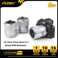 viltrox 23mm 33mm 56mm f1 4 ef m auto focus large aperture portrait lenses for canon lens eos m mount m6ii m200 m50 camera lens