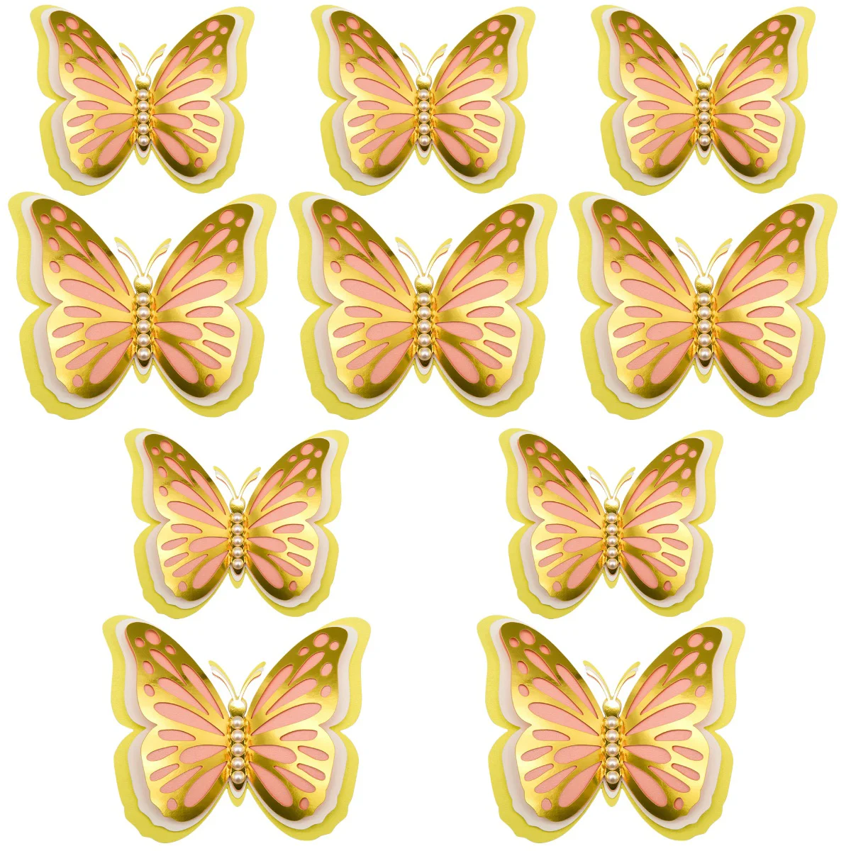 

10 Pcs Home Decor Butterflies Decoration 3d Butterflies Wall Removable Wall Stickers Butterflies Decoration