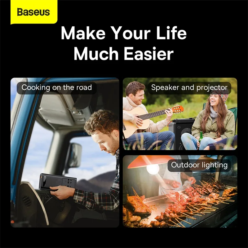 Cena Baseus Inwerter Samochodowy 500W DC 12V Do AC 220V Auto Konwerter USB Typ C Szybkie ładowanie ładowarka Samochodowa Dla IPhone Laptop Power Inverter