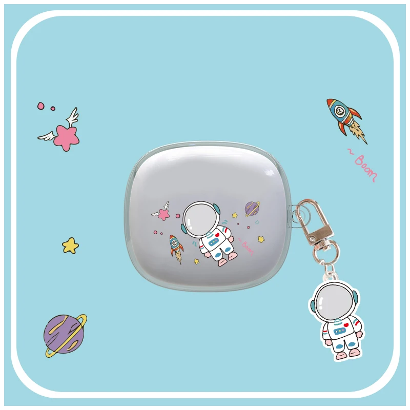 

Cartoon case for JBL W300 case Silicon Protect Earphone Cover astronaut Transparent hearphone case For wave 300