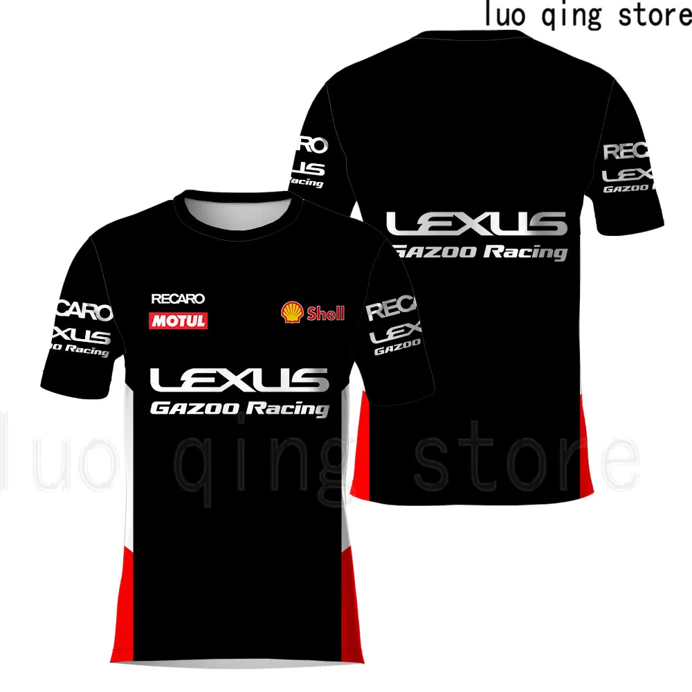 

Summer Fashion New T-shirts 3D Print F1 Formula One Outdoor Extreme Sports Extra Large Top Men's Quick Drying Short Sleeve Black