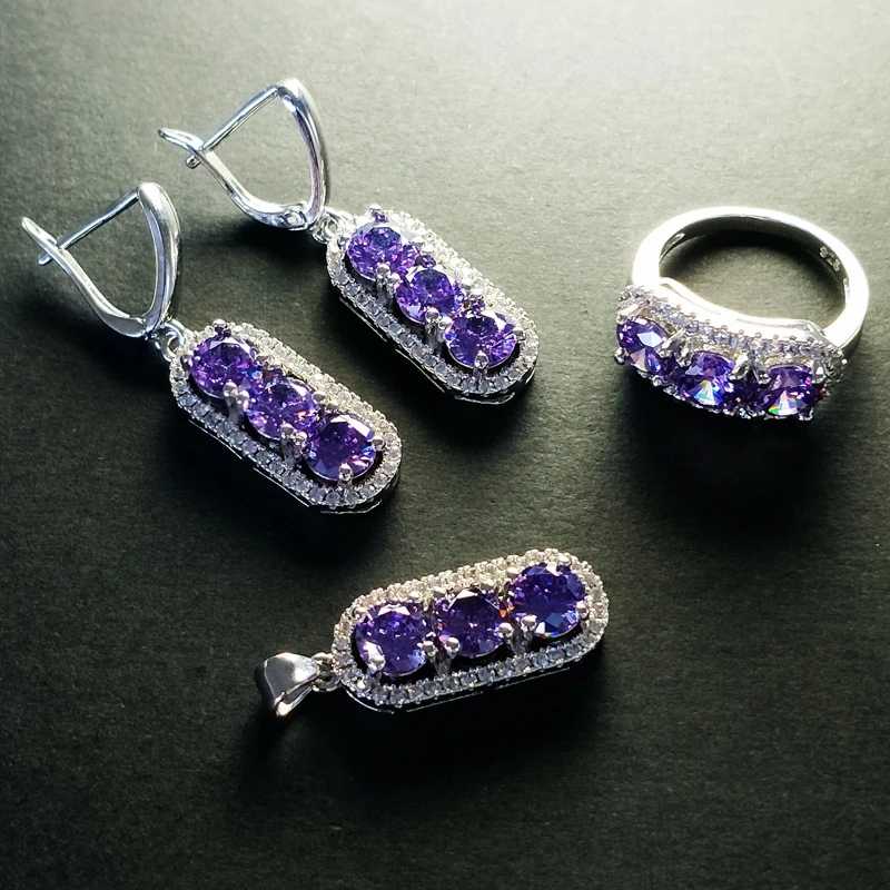 

Микро-инкрустированный циркониевый Кристалл MYFEIVO в форме арахиса Ювелирные наборы 3 шт. ожерелье серьги кольцо для женщин рождественские по...