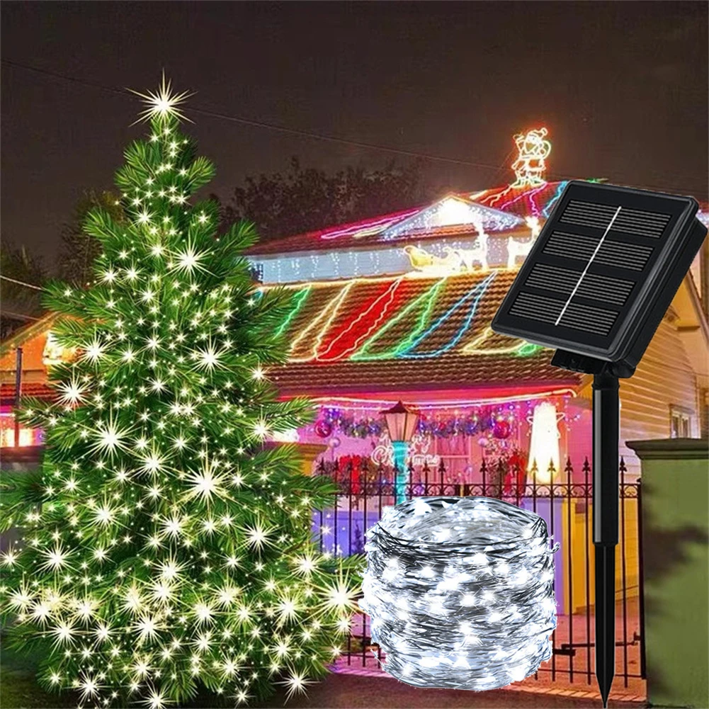 

Outdoor LED Solar String Lights 7/12/22/32M Solar Lamp Waterproof For Fairy Holiday Christmas Party Decoration Garland Lighting