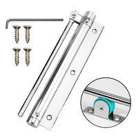spring loaded stainless steel furniture hardware smooth simple hinged mute quiet safety automatic buffer door closer accessories