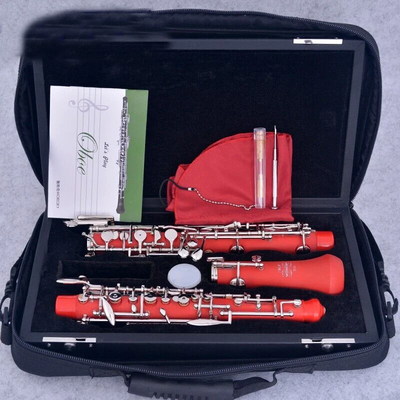 

C Key Oboe Red ABS Semi-Automatic Style Cupronickel Nickel-Plate S13