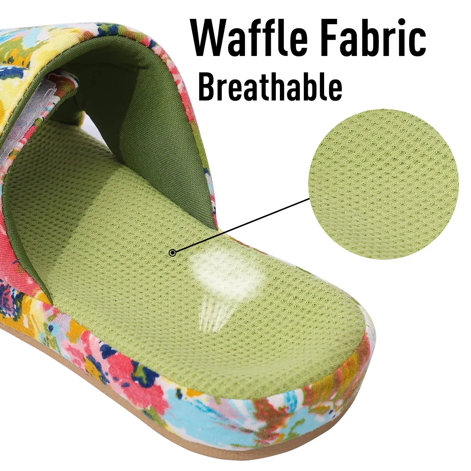 Женские сандалии Litfun с открытым носком дышащие мягкая подошва вафельные