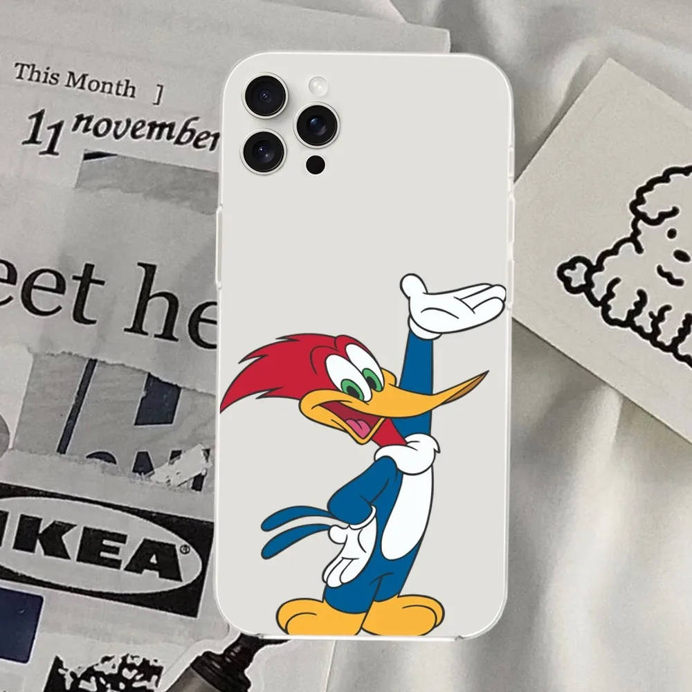 Чехол для телефона с рисунком W-Вуди woodpecker iPhone Mini Plus 11 13 12 14 15 8 Pro XS Max X SE XR