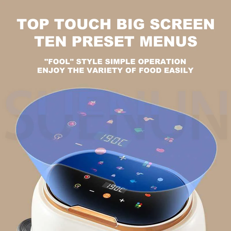 Фритюрница Бытовая 4 л многофункциональная электрическая духовка большой