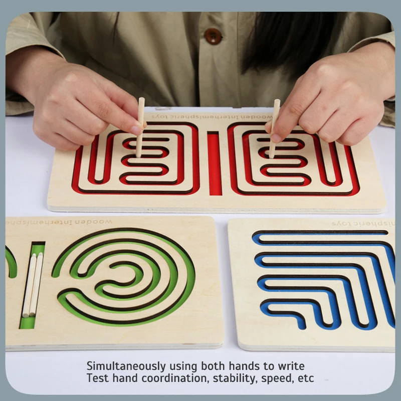 Детская игрушка-головоломка для левого и правого мозга ручка движение
