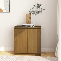 brown honey solid pine wood booster cabinet 60x36x65 cm