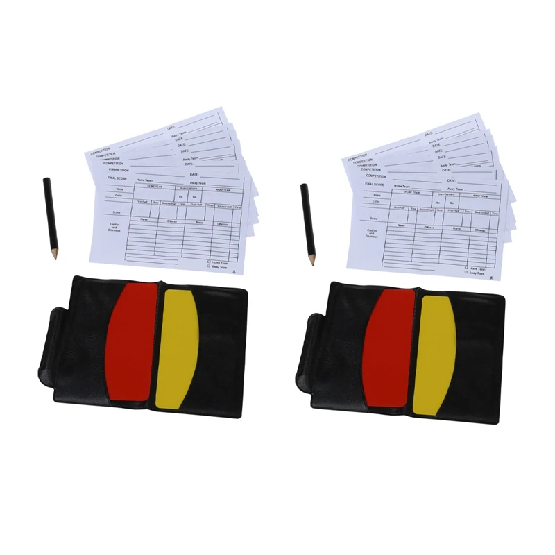 

2X Box For Football Match Referee Red And Yellow Cards