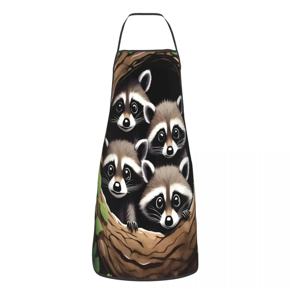 Нагрудник на заказ забавный фартук с енотом для мужчин и женщин унисекс взрослых