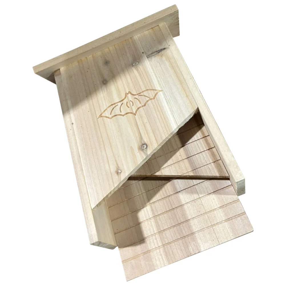 

Handmade Bat Shelter Yard Decor The House Courtyard Wooden Outdoor Pet Backyard