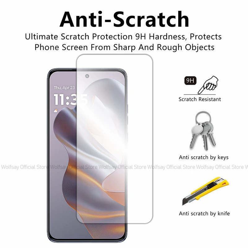 2/4 шт. защитная пленка для Motorola Moto S50 закаленное стекло полностью клеящееся