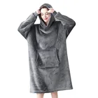 Зимние теплые толстые шерстяные одеяла, толстовка с капюшоном, одеяла, свитер с капюшоном для ТВ, одеяло, утяжеленное Флисовое одеяло для путешествий