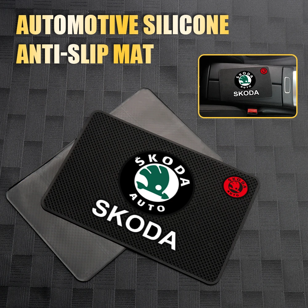 

1PCS Car Anti-Slip Silicone Dashboard Non-Slip Pad For Skoda FABIA KAMIQ KAROQ KODIAQ RAPID SUPERB Octavia A5 Derivative VOS