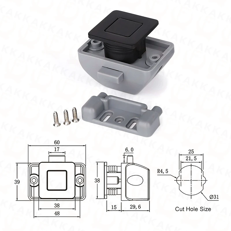 

Замки KAK для мебели 10 шт.