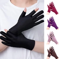 new women sunscreen golves driving slip resistant thin half finger fashion anti glove uv breathable in summer elasticity h9d9