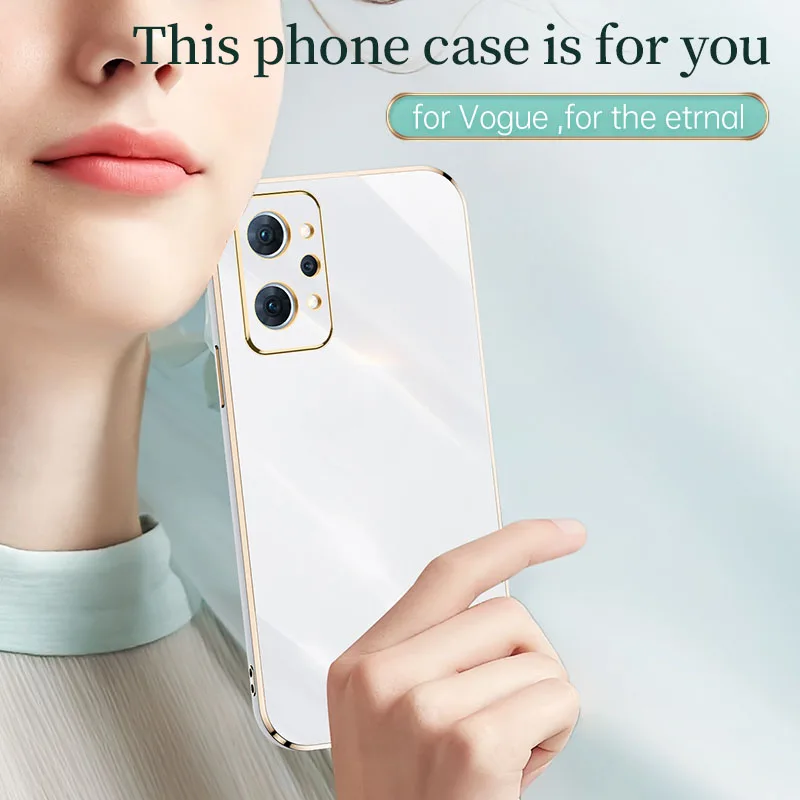 luxury glossy square plating phone case on for realme gt neo 2 gt2 pro neo2 2t gt 5g shockproof soft tpu back cover phone cases free global shipping