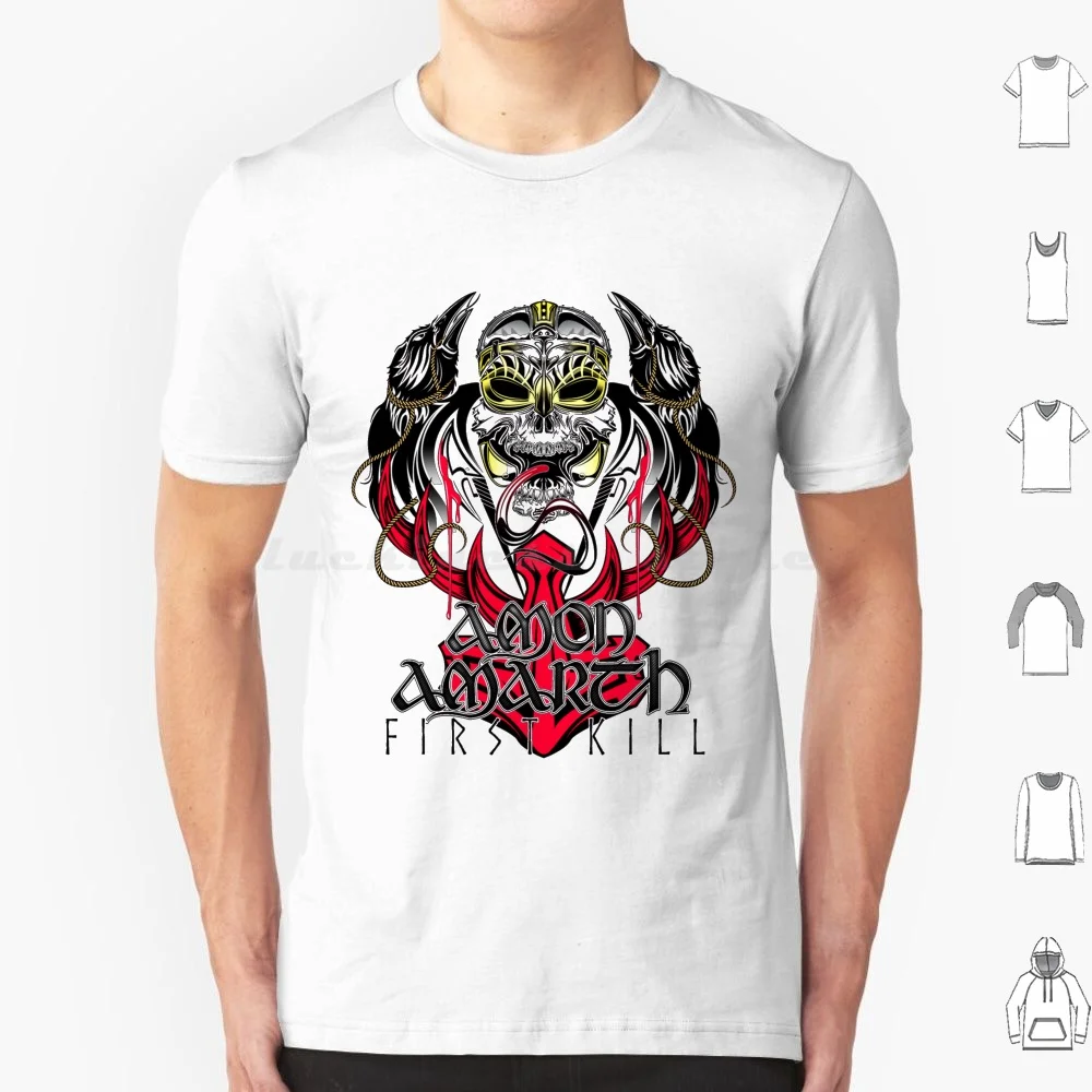 Лучшая футболка Amon Amarth First Kill 6xl, хлопковая крутая футболка Amon Amarth Music Amon Amarth Band Amon Amarth