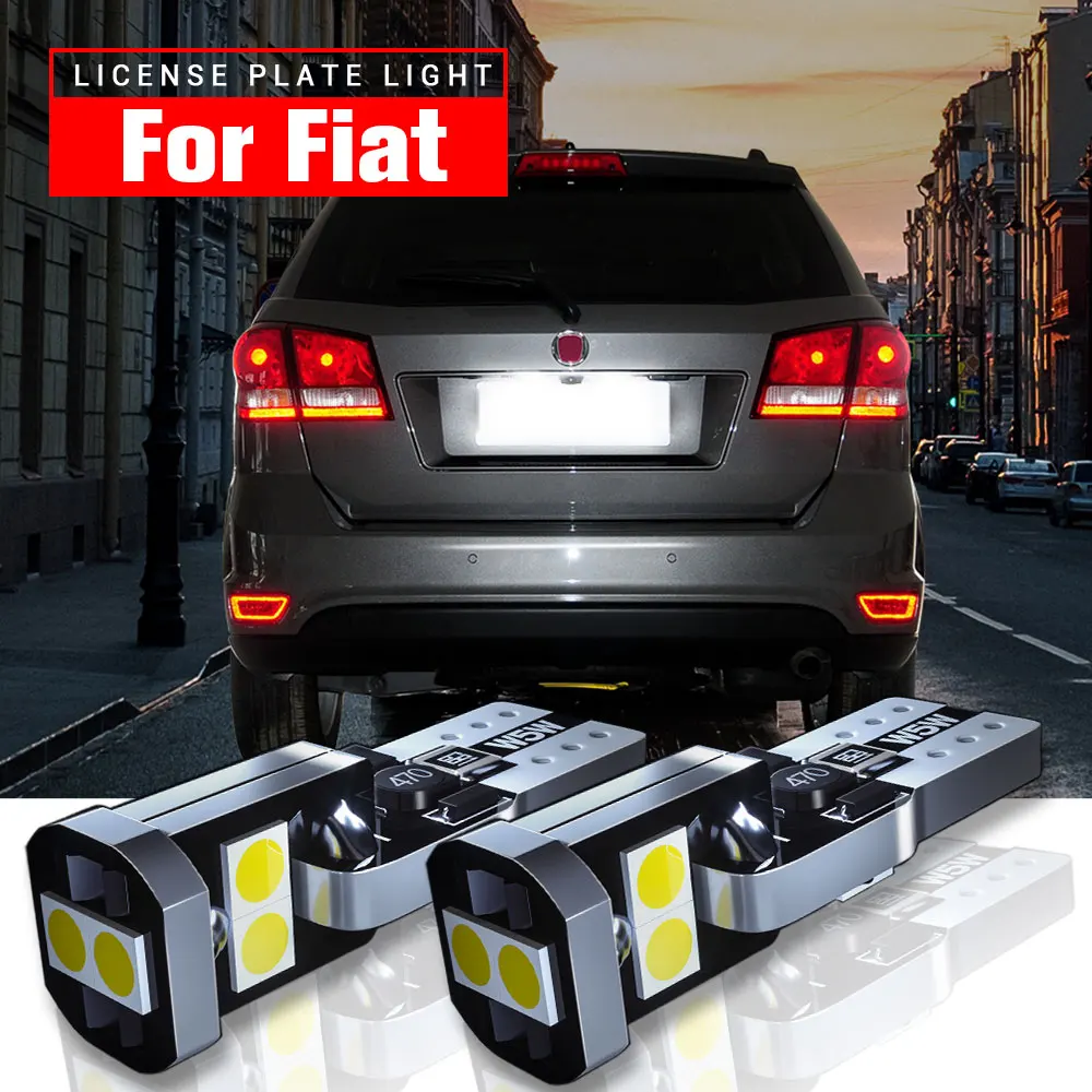 

2pcs LED License Plate Light Blub W5W T10 168 Canbus For Fiat 124 Spider 500X Bravo 2 Croma Fiorino Freemont Punto Tipo